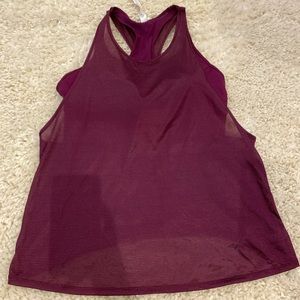 Lululemon Mesh Tank w/attached bra